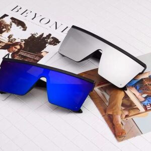 Jean unisex ezüst tükrös kocka napszemüveg