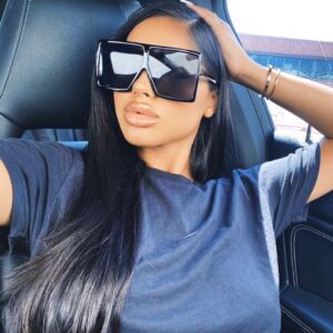 Lea oversized fekete női napszemüveg