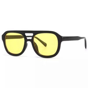 Amy fekete citromsárga lencsés napszemüveg