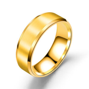 Bekka arany színű nemesacél páros gyűrű