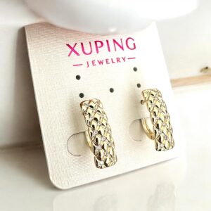 Kinga arany színű antiallergén xuping fülbevaló