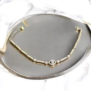 Eleonor rose gold színű köves xuping karkötő