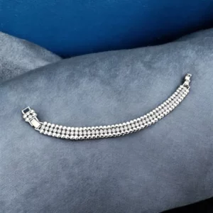 Magdolna ezüst színű antiallergén xuping karkötő