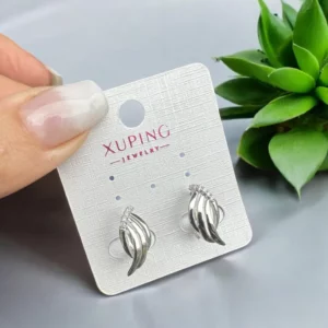 Amarilla ezüst színű antiallergén xuping fülbevaló