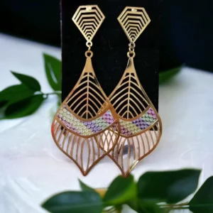 Lina arany színű nemesacél fülbevaló