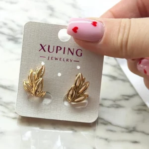 Barbara rosegold színű antiallergén xuping fülbevaló