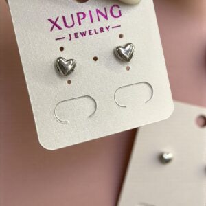 Blanka ezüst színű szívecske antiallergén xuping fülbevaló
