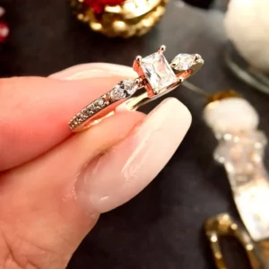 Eva rosegold színű xuping gyűrű