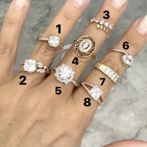 Bella rose gold színű xuping gyűrű 2.