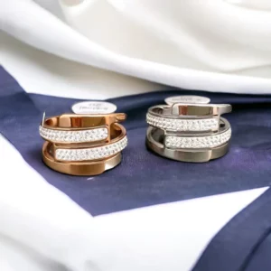 Kylie rosegold színű nemesacél gyűrű