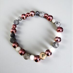 Oroszlán horoszkópos jáspis ásvány karkötő