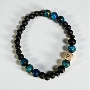 Bika horoszkópos kék tigrisszem ásvány karkötő