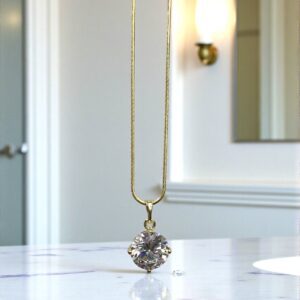 Lujza arany színű köves xuping nyaklánc