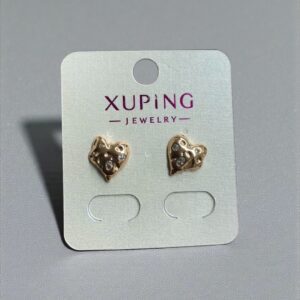 Ivett rose gold színű antiallergén köves xuping fülbevaló