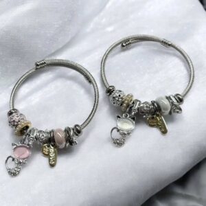 Panna ezüst színű nemesacél karkötő