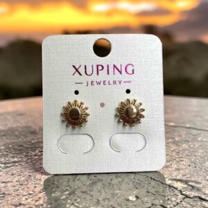 Nap rose gold színű antiallergén xuping fülbevaló