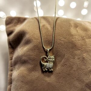 Polli arany színű köves xuping nyaklánc